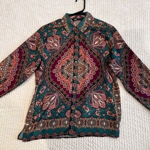 ZARA button up blouse